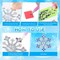 20 Pcs Winter Christmas Snowflakes Diamond Painting (Blue,Elegant)